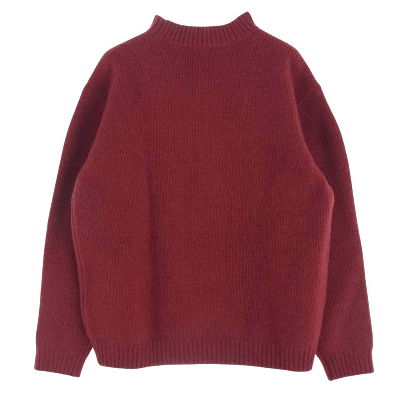 スティーブンアラン 8113-104-0296-3530 HAMILTON MOCK NECK KNIT LOOSE ハミルトン ウール ニット セーター レッド系 S【中古】