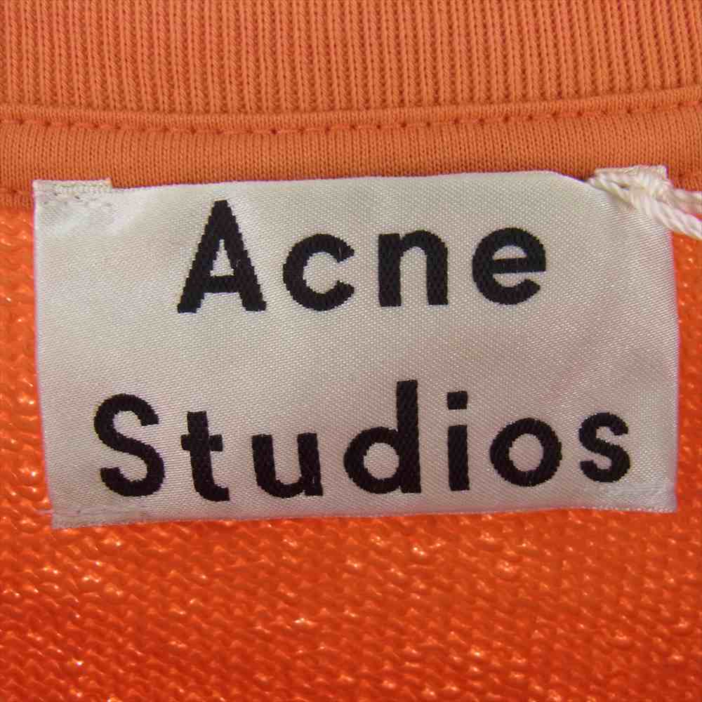 ACNE STUDIOS アクネストゥディオズ FN-MN-SWEA000033 BI0021 ロゴ プリント プルオーバー スウェット オレンジ オレンジ系 S【美品】【中古】