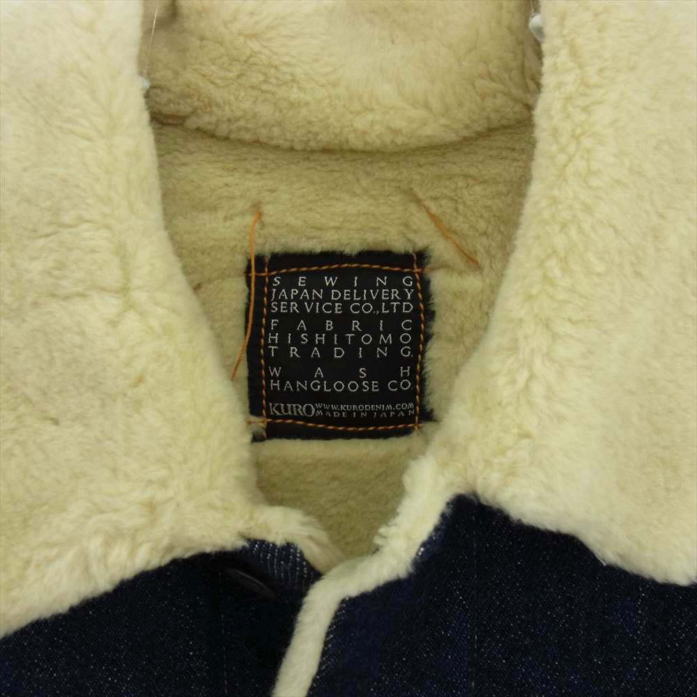 クロ 962112 MONTE BOA DENIM COAT ボア デニム コート インディゴブルー系 1【美品】【中古】