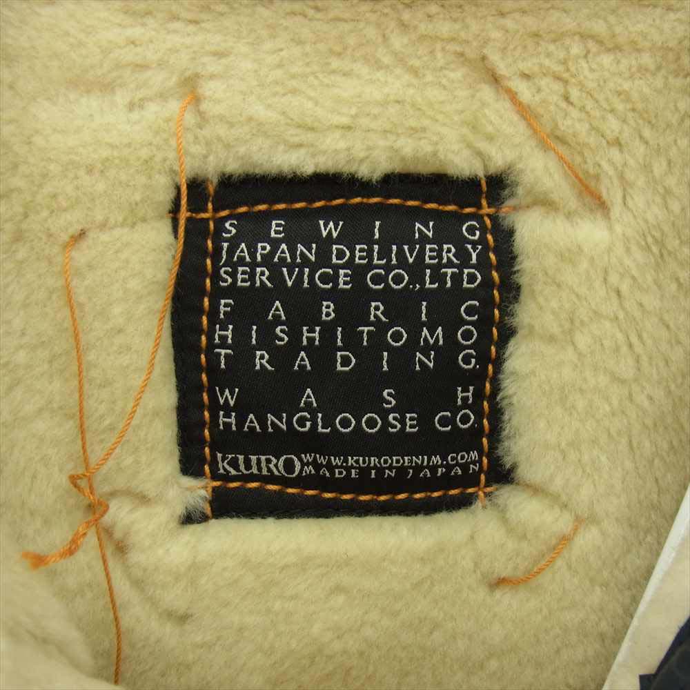 クロ 962112 MONTE BOA DENIM COAT ボア デニム コート インディゴブルー系 1【美品】【中古】