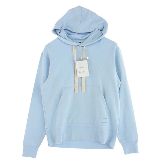 ACNE STUDIOS アクネストゥディオズ FERRIS LOGO BI0020 ロゴ プリント プルオーバー パーカー  ライトブルー系 S【美品】【中古】