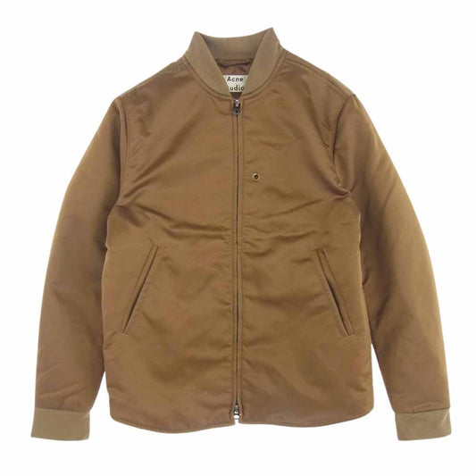 ACNE STUDIOS アクネストゥディオズ PAW17 22H173 MA-1 フライト ボンバー ジャケット カーキ系 44【美品】【中古】
