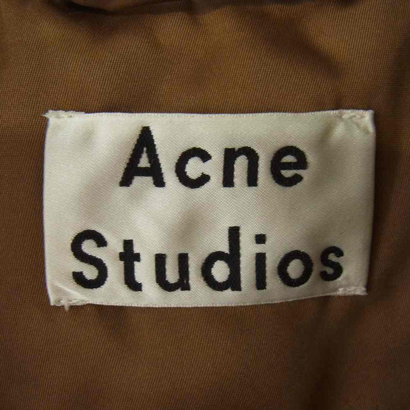 ACNE STUDIOS アクネストゥディオズ PAW17 22H173 MA-1 フライト ボンバー ジャケット カーキ系 44【美品】【中古】