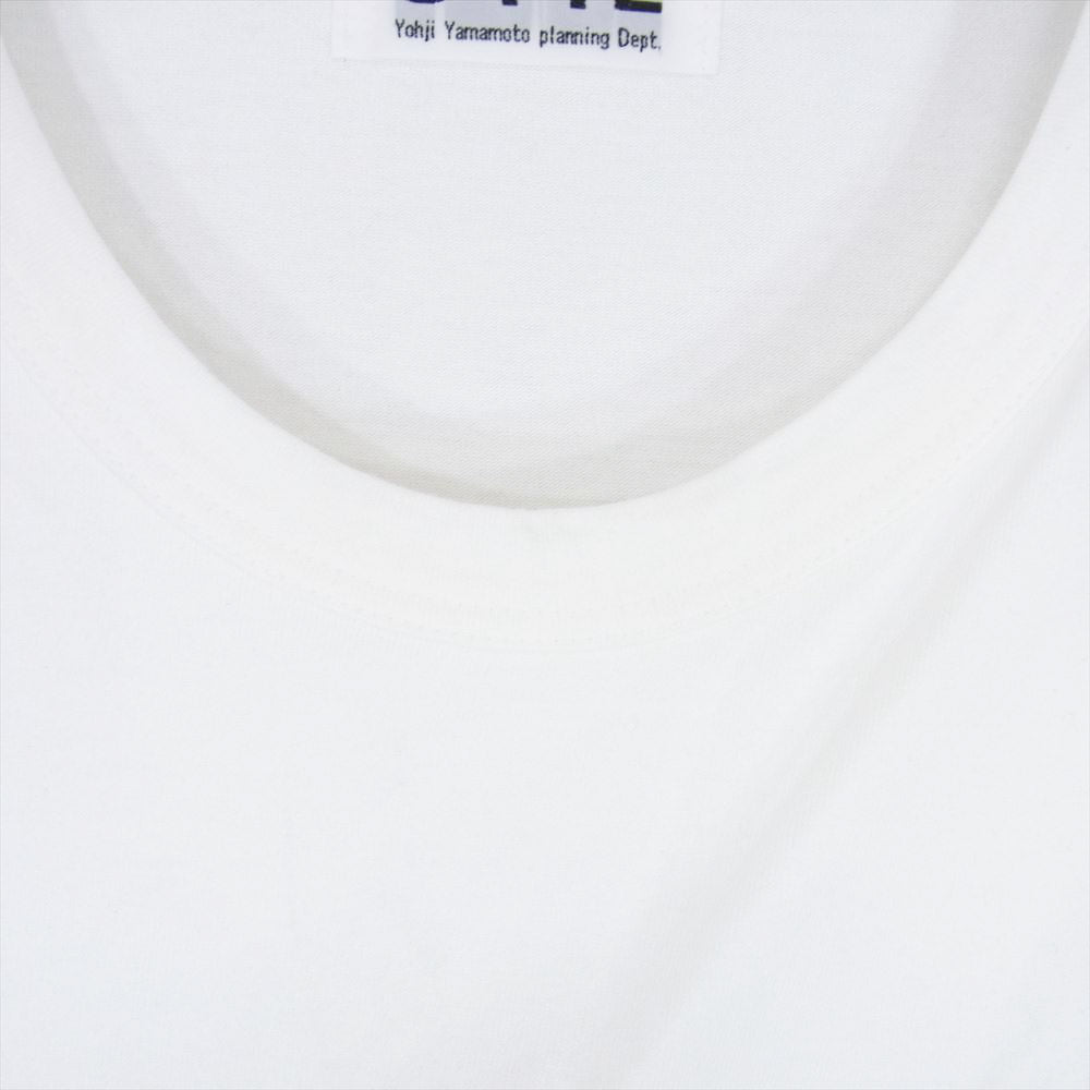 Yohji Yamamoto ヨウジヤマモト UJ-T49-018 s'yte サイト ステッチデザイン パネルドッキング ロングスリーブ ロンT 長袖 Tシャツ カットソー ホワイト ホワイト系 3【中古】
