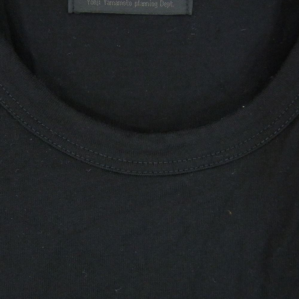Yohji Yamamoto ヨウジヤマモト UJ-T49-018 s'yte サイト ステッチデザイン パネルドッキング ロングスリーブ ロンT 長袖 Tシャツ カットソー ブラック ブラック系 3【中古】
