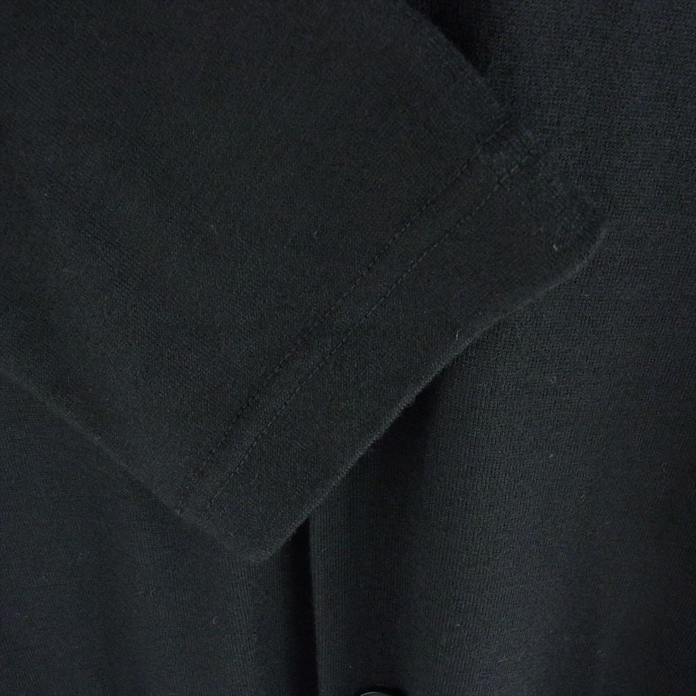 Yohji Yamamoto ヨウジヤマモト 19AW HC-T62-171 REGULATION レギュレーション ストール サイドスリット ウール ロング カーディガン コート ブラック系 3【中古】