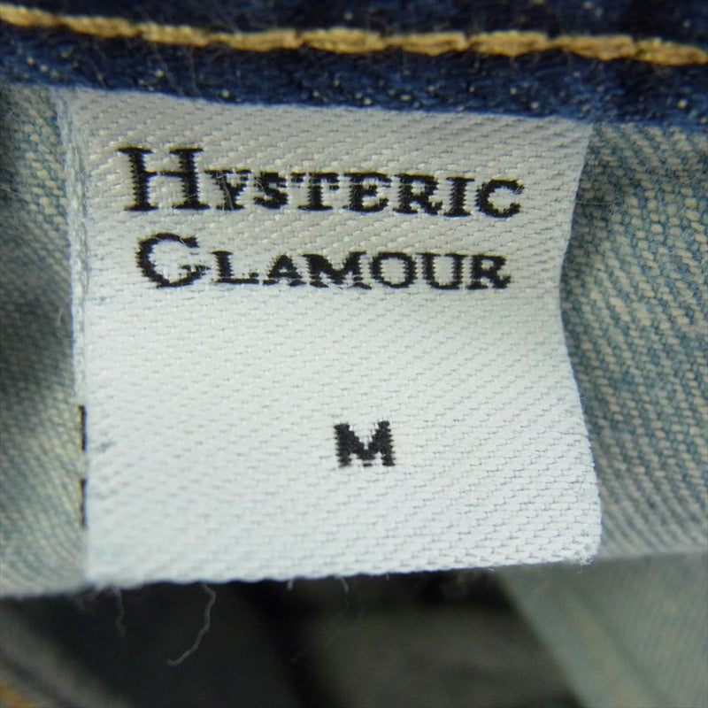 HYSTERIC GLAMOUR ヒステリックグラマー 0133AP06 サイドライン スタッズ スキニー デニム パンツ インディゴブルー系 M【中古】