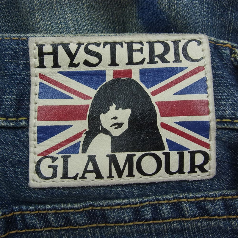 HYSTERIC GLAMOUR ヒステリックグラマー 4AP-2253 ボタンフライ スタッズ デニムパンツ インディゴブルー系 32【中古】