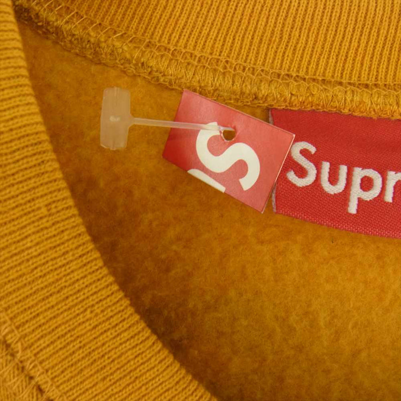 Supreme シュプリーム 16SS × Antihero Pope Crewneck アンタイヒーロー アンチヒーロー グラフィック 長袖 クルーネック スウェット トレーナー イエロー系 M【極上美品】【中古】