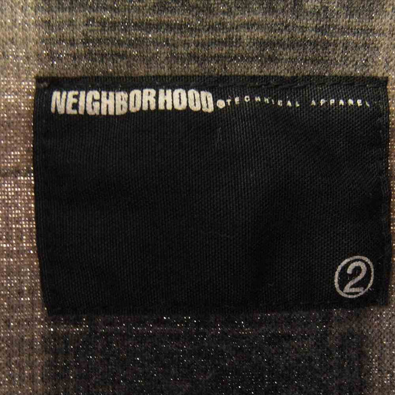 NEIGHBORHOOD ネイバーフッド AR NH-SH-04 オンブレ チェック柄 ネルシャツ グレー系 M【中古】