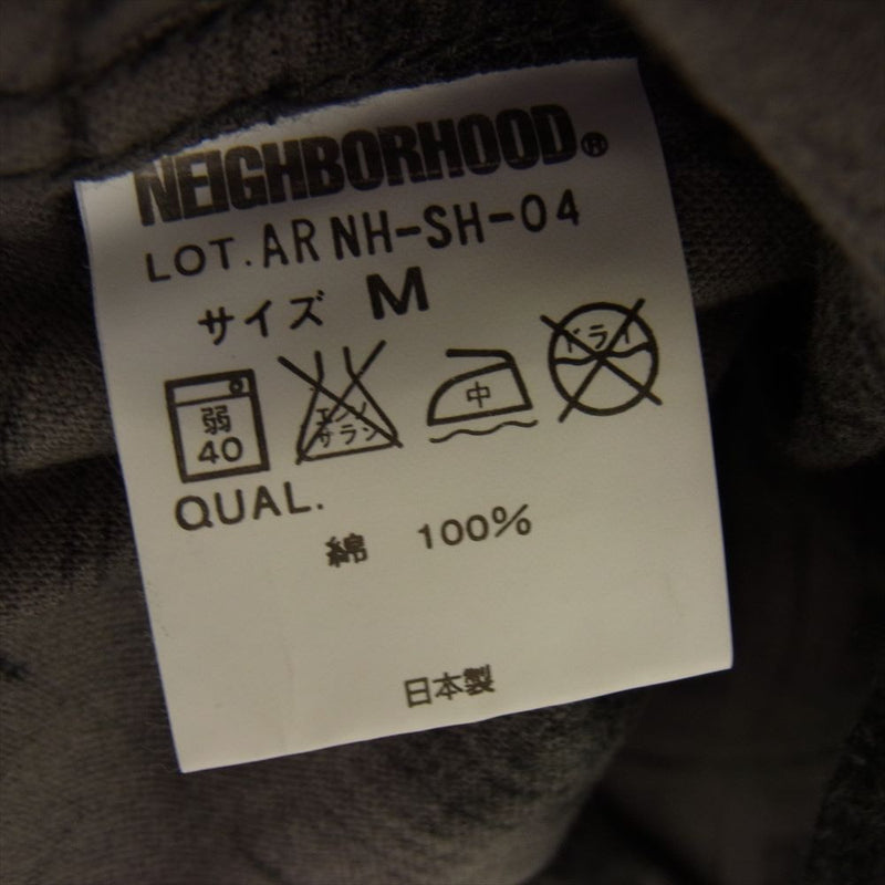 NEIGHBORHOOD ネイバーフッド AR NH-SH-04 オンブレ チェック柄 ネルシャツ グレー系 M【中古】