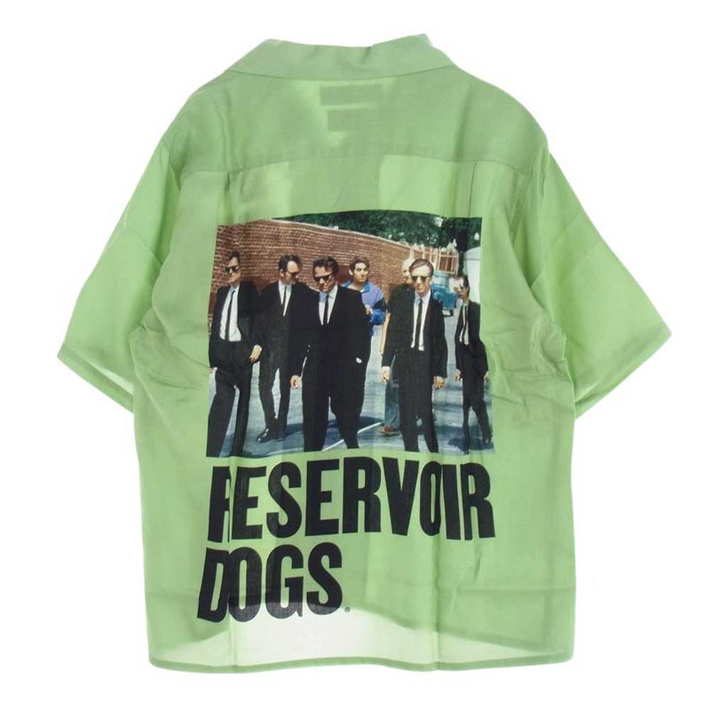 WACKO MARIA ワコマリア RD-WM-HI01  RESERVOIR DOGS / S/S HAWAIIAN SHIRT ( TYPE-1 ) レザボアドッグス タランティーノ ハワイアン オープンカラー 半袖 シャツ グリーン系 M【新古品】【未使用】【中古】