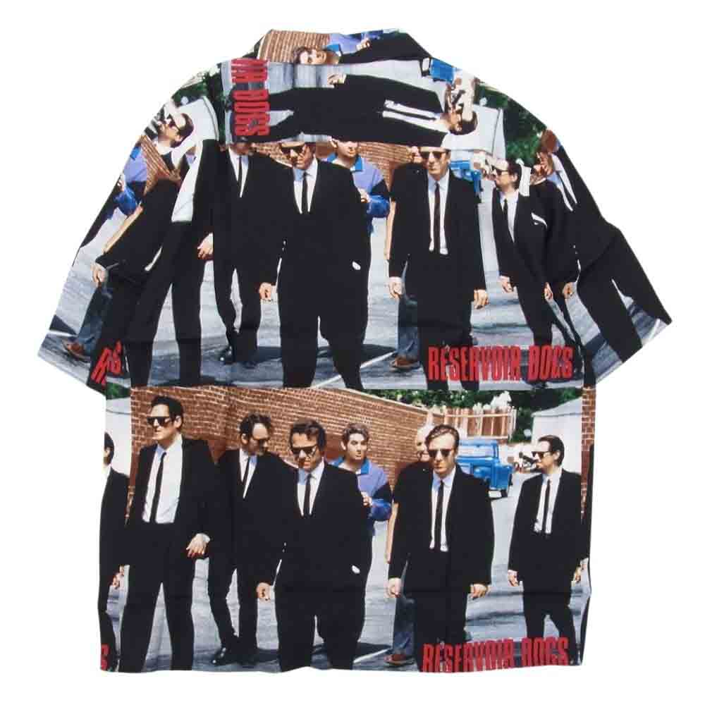 WACKO MARIA ワコマリア RD-WM-HI02 RESERVOIR DOGS / S/S HAWAIIAN SHIRT ( TYPE-2 ) レザボアドッグス タランティーノ ハワイアン オープンカラー 半袖 シャツ ブラック系 L【新古品】【未使用】【中古】