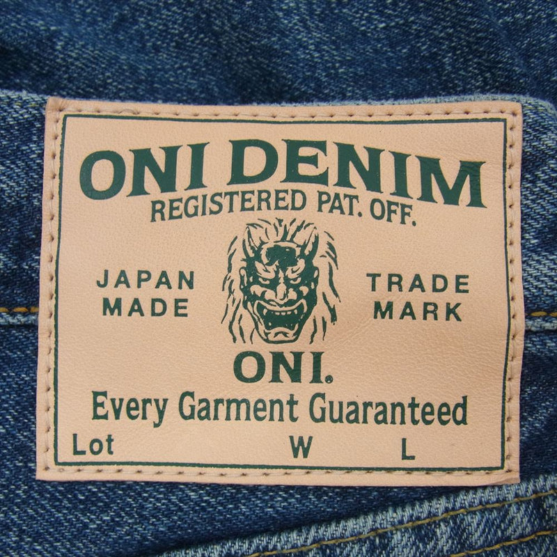 鬼デニム ONI-246-ishikawadai 15oz 石川台 デニム 246 ニート ストレート デニム パンツ インディゴブルー系 31【中古】