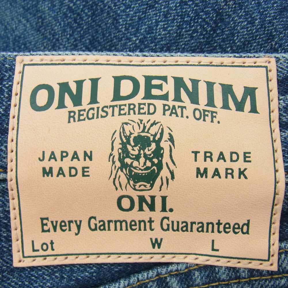 鬼デニム ONI-246-ishikawadai 15oz 石川台 デニム 246 ニート ストレート デニム パンツ インディゴブルー系 33【中古】
