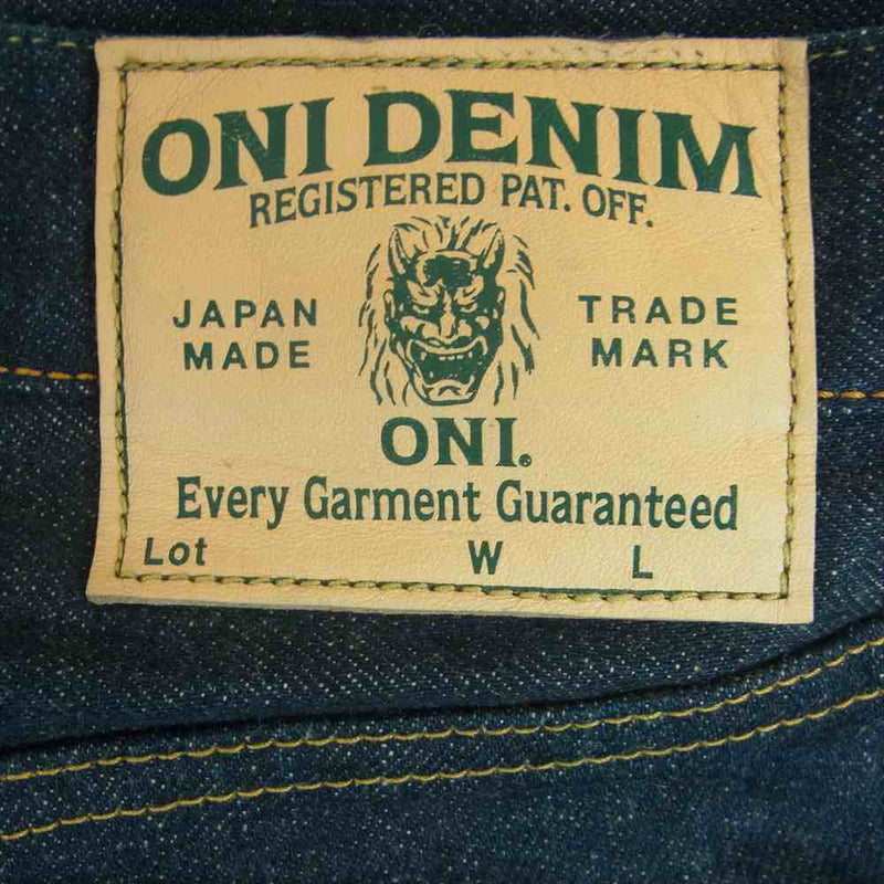 鬼デニム ONI-288-ishikawadai 15oz. 石川台デニム レギュラー ストレート ジーンズ ワンウォッシュ デニム パンツ インディゴブルー系 30【中古】