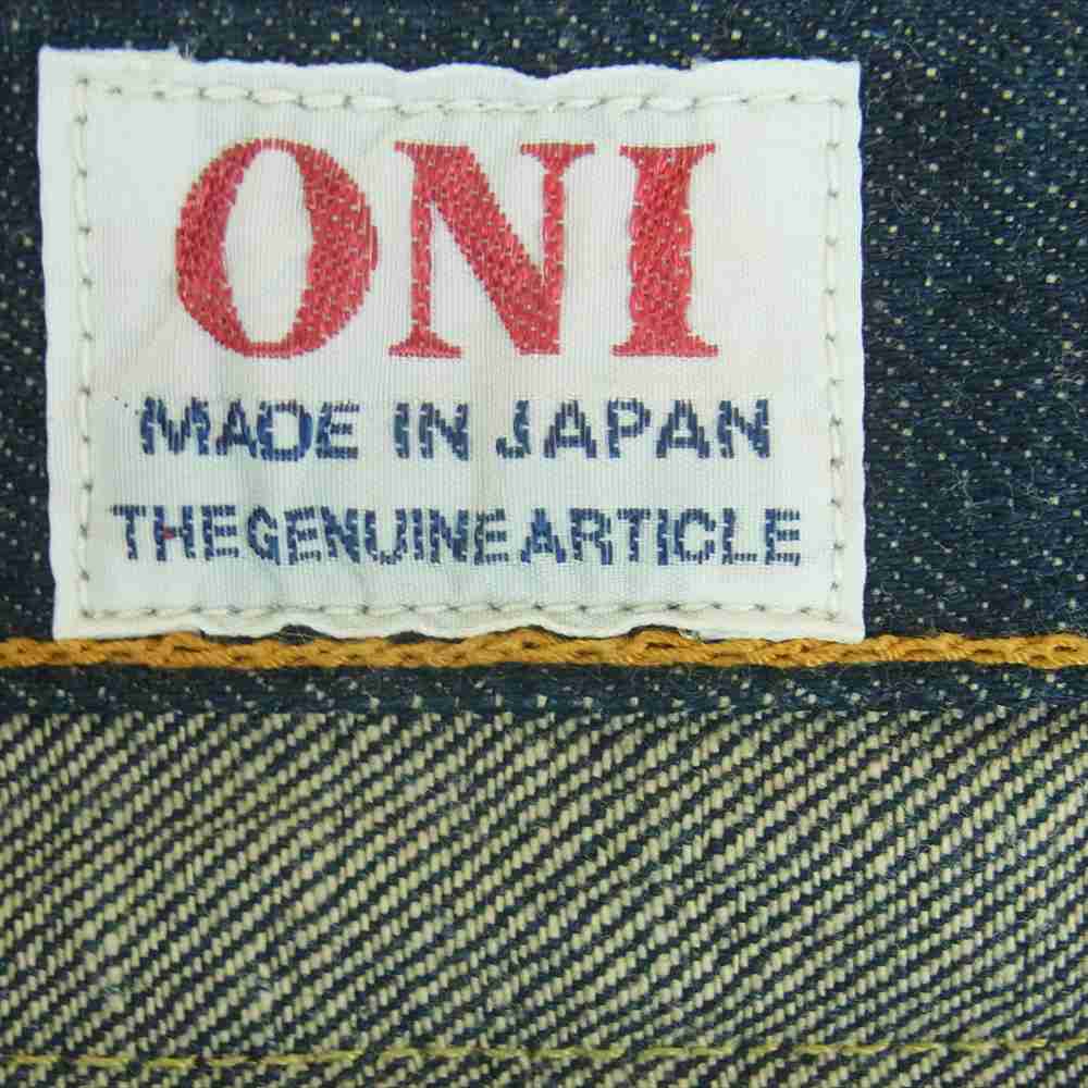 鬼デニム ONI-288-ishikawadai 15oz. 石川台デニム レギュラー ストレート ジーンズ ワンウォッシュ デニム パンツ インディゴブルー系 30【中古】