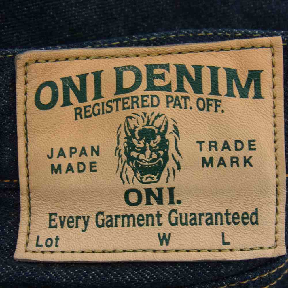 鬼デニム ONI-288-ishikawadai 15oz. 石川台デニム レギュラーストレート ジーンズ ワンウォッシュ デニム パンツ インディゴブルー系 31【美品】【中古】
