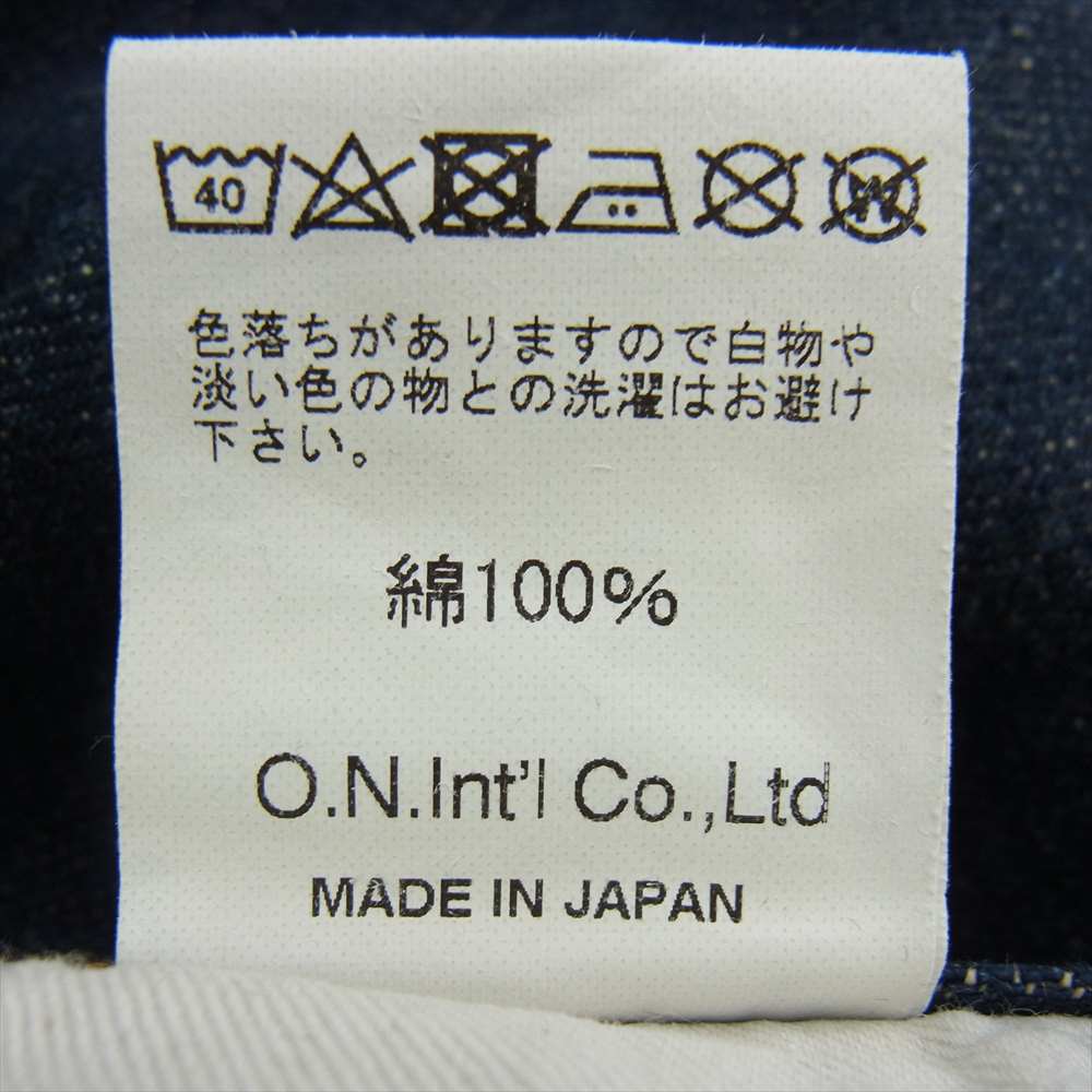 鬼デニム ONI-288-ishikawadai 15oz. 石川台デニム レギュラーストレート ジーンズ ワンウォッシュ デニム パンツ インディゴブルー系 31【美品】【中古】