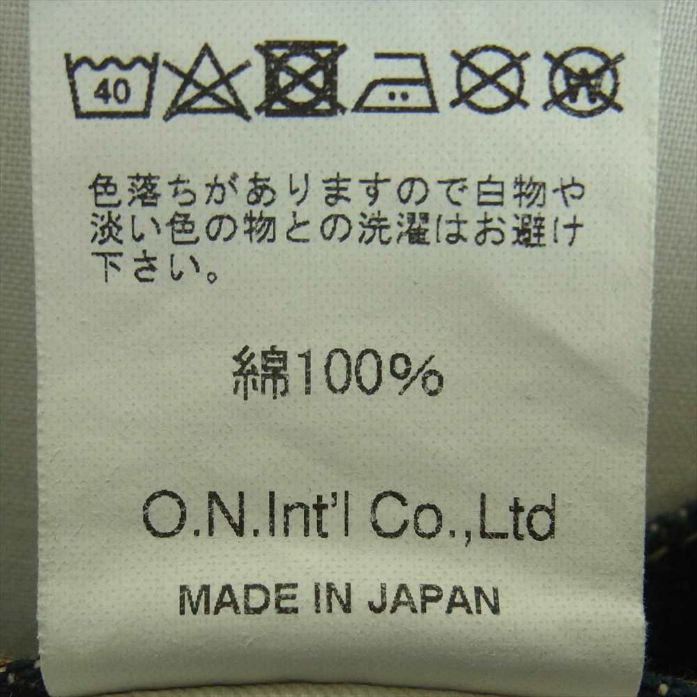 鬼デニム ONI-288-ishikawadai 15oz. 石川台デニム レギュラーストレート ジーンズ ワンウォッシュ デニム パンツ インディゴブルー系 38【美品】【中古】