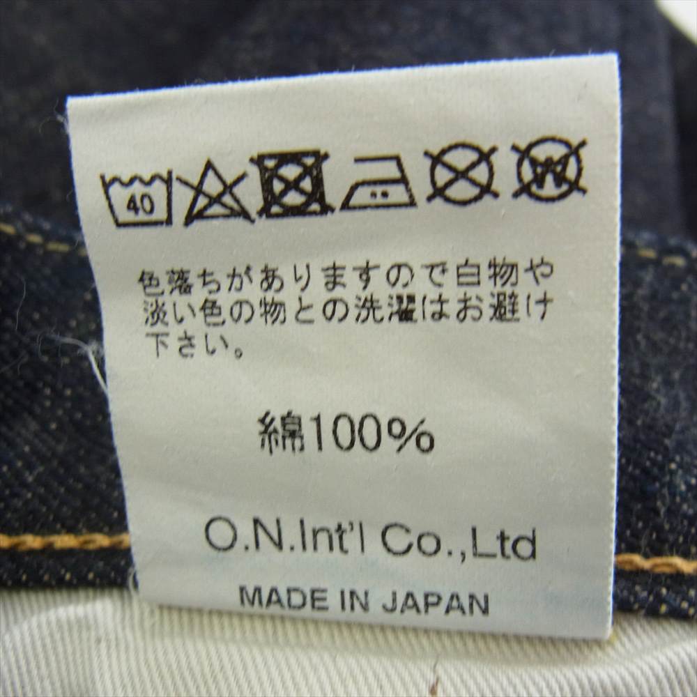 鬼デニム ONI246-14KBE 14oz Neat Straight ニート ストレート デニム パンツ W31 インディゴブルー系 31【極上美品】【中古】