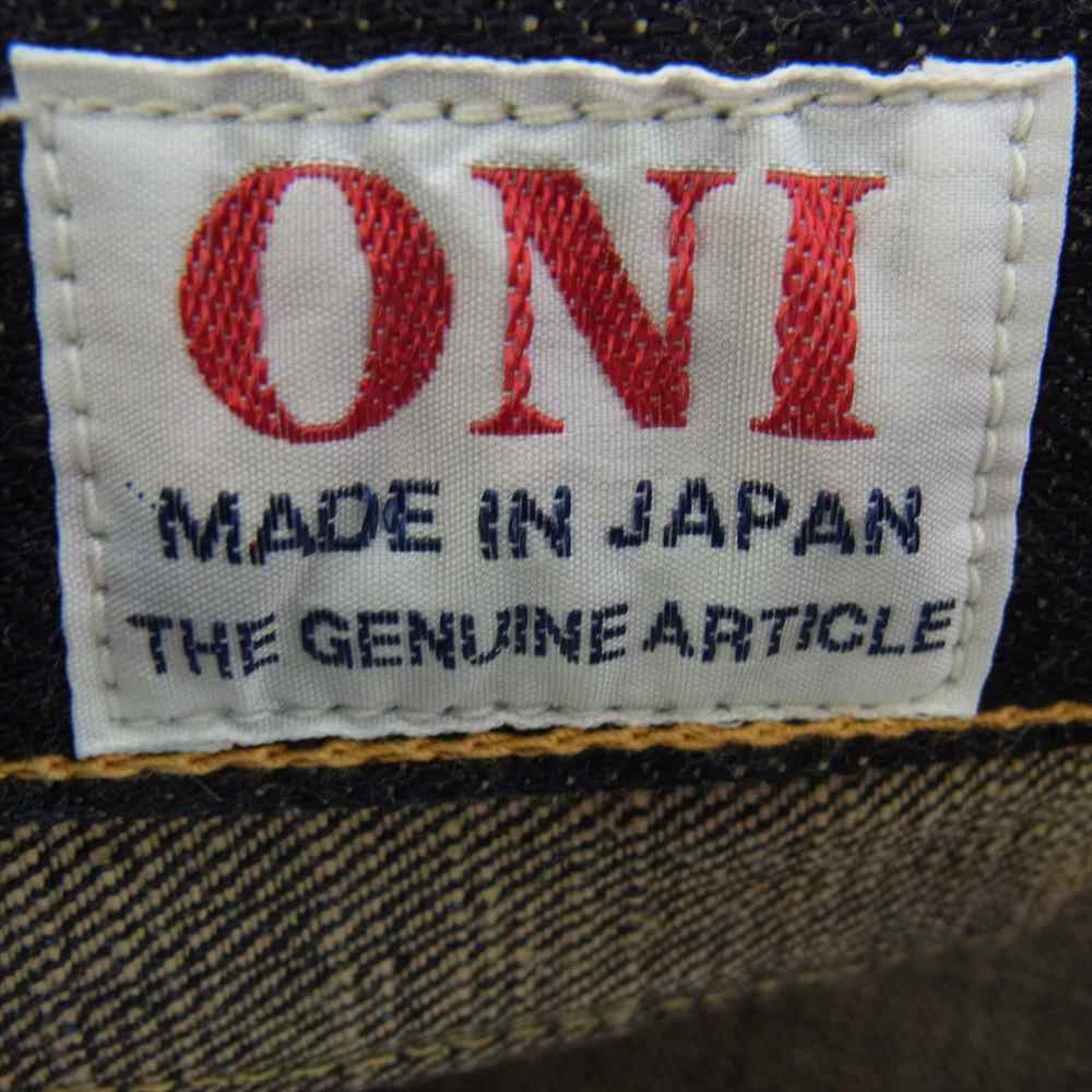 鬼デニム ONI246-14KBE 14oz Neat Straight ニート ストレート デニム パンツ W33 インディゴブルー系 33【美品】【中古】