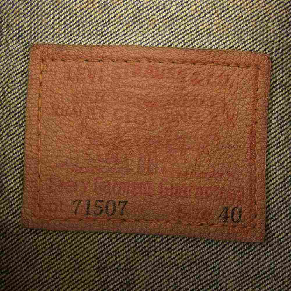 Levi's リーバイス 71507 日本製 71507 ボタン裏J02 復刻 2nd デニム ジャケット  インディゴブルー系 40【美品】【中古】