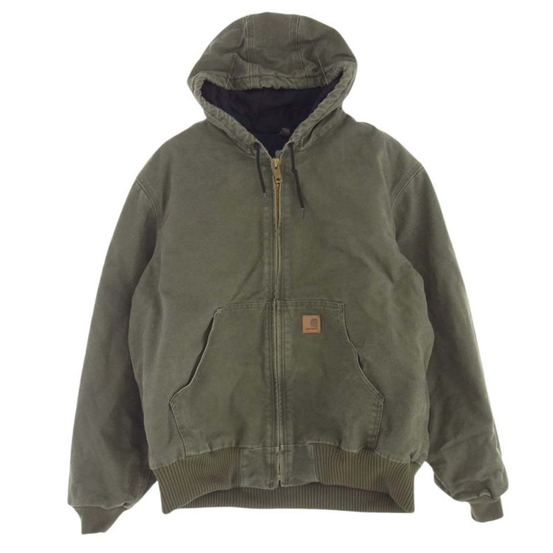 Carhartt カーハート メキシコ製 フード付き アクティブ ジャケット カーキ系 L【中古】