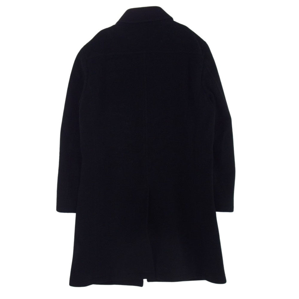 BURBERRY BLACK LABEL バーバリーブラックレーベル BMC70-001-09 カシミヤ混 ウール ロング コート ブラック系 L【中古】