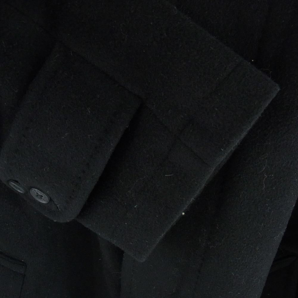 BURBERRY BLACK LABEL バーバリーブラックレーベル BMC70-001-09 カシミヤ混 ウール ロング コート ブラック系 L【中古】