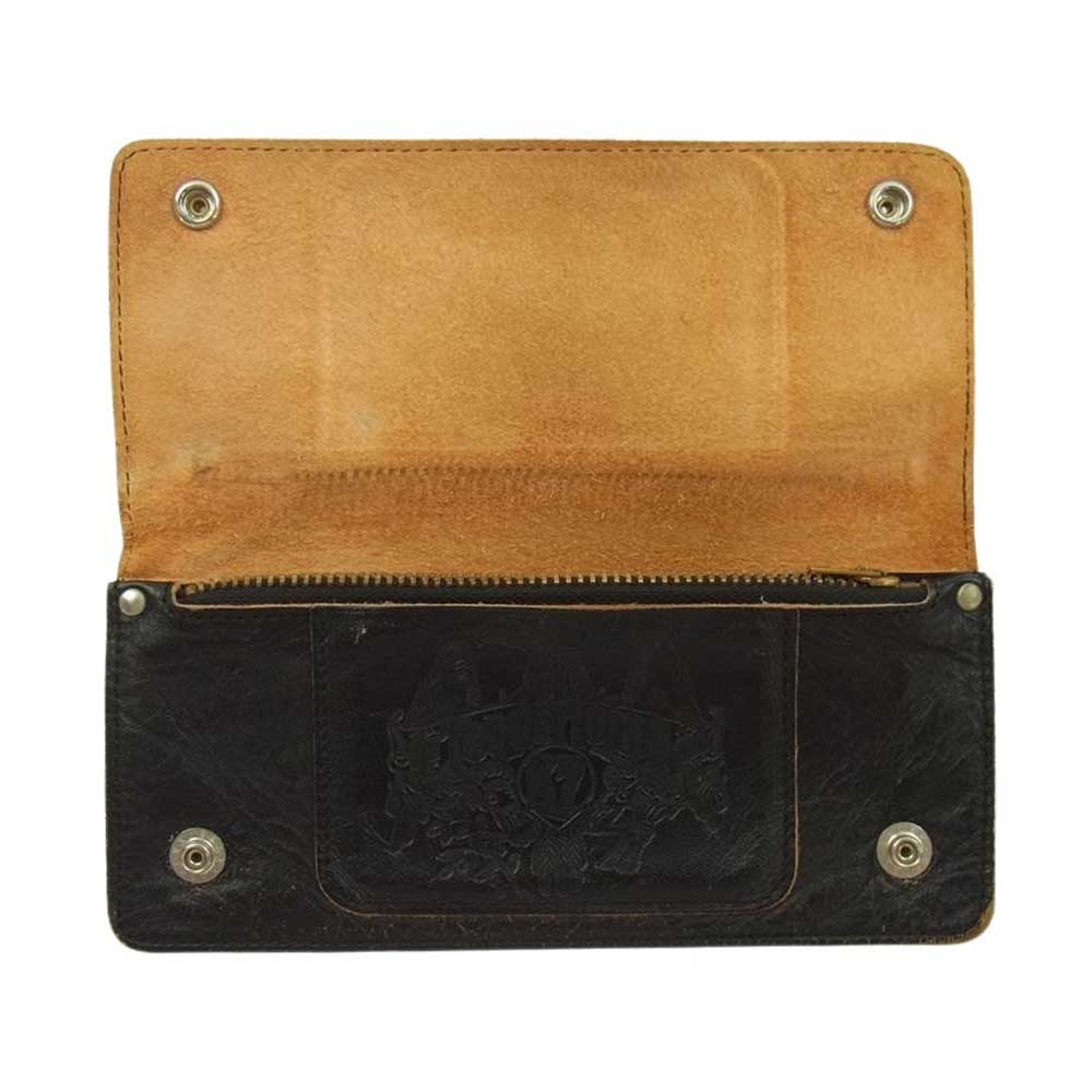 TENDERLOIN テンダーロイン T-WALLET HORSE HIDE ホースハイド トラッカー ウォレット 財布 ブラック系【中古】