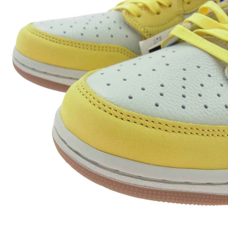 NIKE ナイキ DZ4137-700  Travis Scott × Air Jordan 1 Low  Canary トラヴィススコット ウィメンズ エアジョーダン1 レトロ ロー OG カナリー スニーカー イエロー系 29cm【極上美品】【中古】