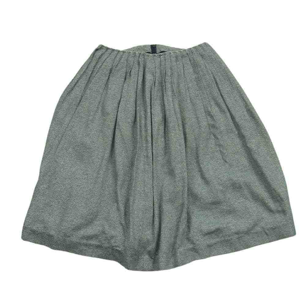 ミナペルホネン galileo フレア ギャザー スカート 36 イエロー 総柄 リナシメント RINASCIMENTO ギャザーフリルスリットロングスカート