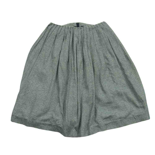 mina perhonen ミナペルホネン GS5057 sesame コットン フレア ギャザー スカート グレー系 F【中古】