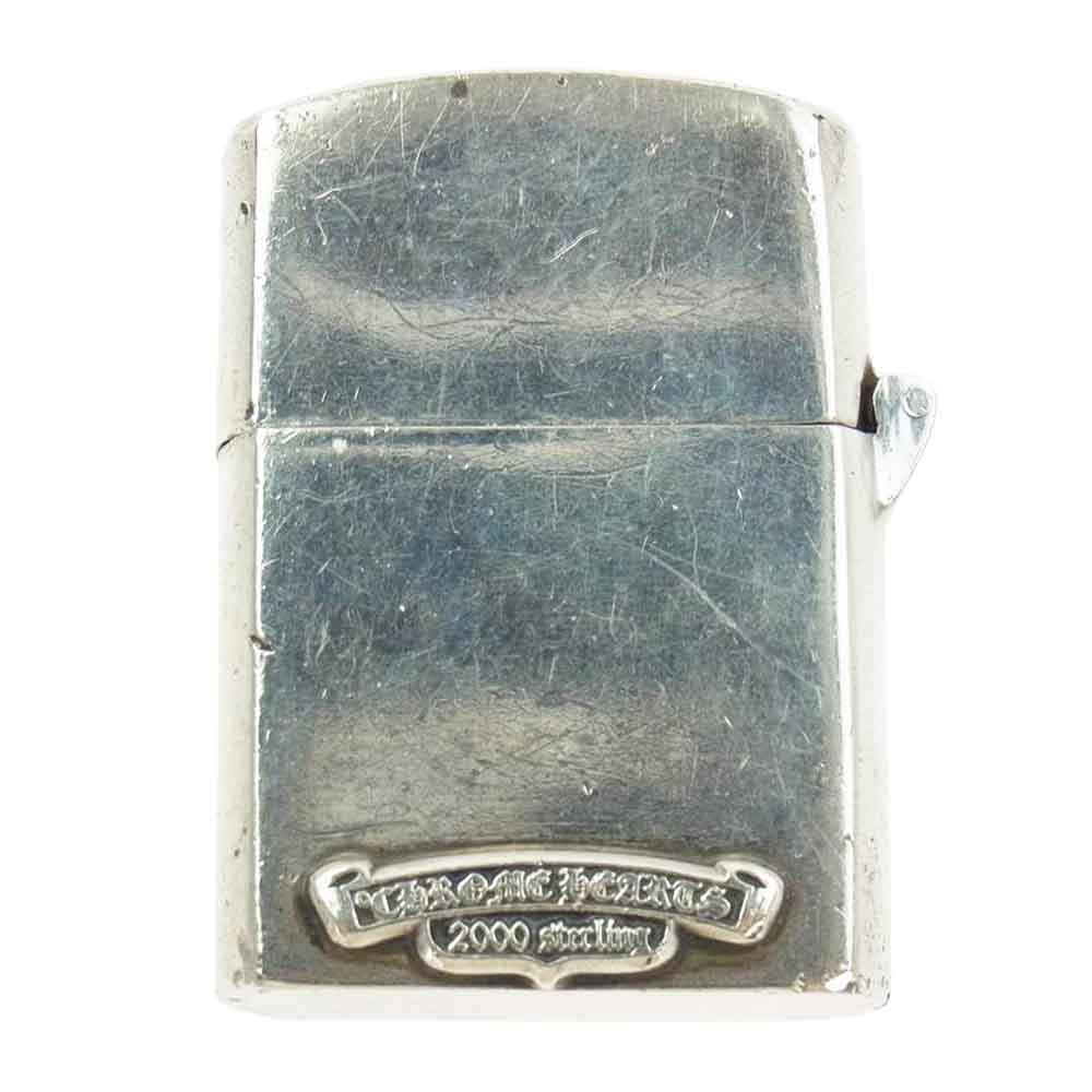 CHROME HEARTS クロムハーツ（原本無） ZIPPO LIGHTERZ-V1 スモール CHクロス ジッポ ライター【中古】