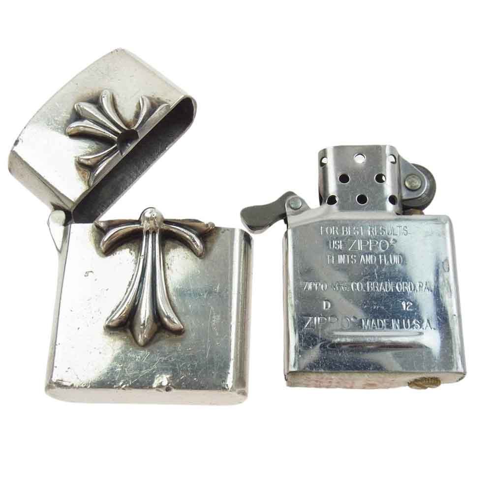 CHROME HEARTS クロムハーツ（原本無） ZIPPO LIGHTERZ-V1 スモール CHクロス ジッポ ライター【中古】