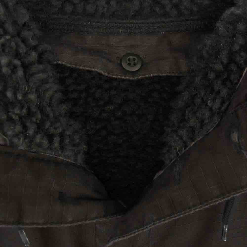 TENDERLOIN テンダーロイン RIP STOP BDU HOODED ライナー ボア付き BDU ミリタリー フード ジャケット ブラック系 M【中古】