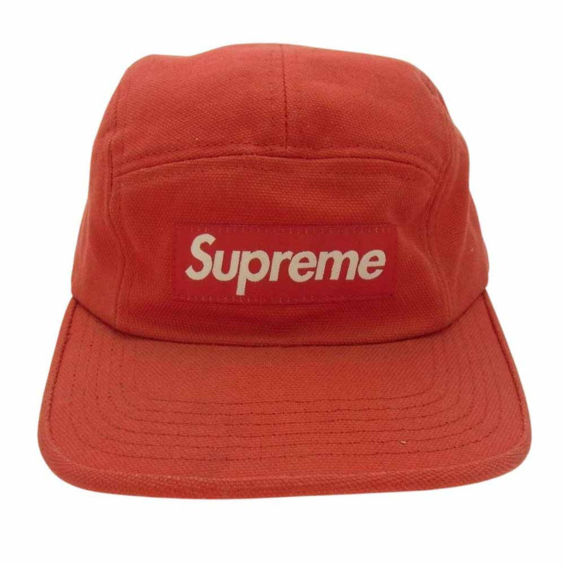 Supreme シュプリーム 13SS Rubber Logo Camp Cap ラバー ロゴ キャンプ キャップ レッド系【中古】