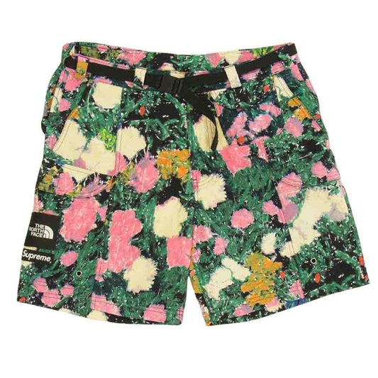 Supreme シュプリーム 23SS × THE NORTH FACE Trekking Packable Belted Short ノースフェイス トラッキング ベルト フラワー ショーツ パンツ S【中古】