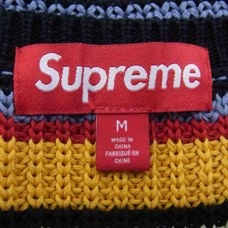 Supreme シュプリーム 23AW Small Box Ribbed Sweater スモールボックス リブド セーター ニット マルチカラー系 M【中古】