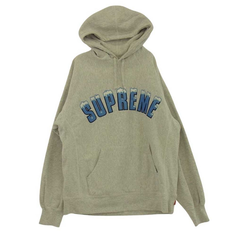 Supreme シュプリーム 20AW Icy Arc Hooded Sweatshirt アイス アーク フーデッド スウェット シャツ プルオーバー パーカー オフホワイト系 M【中古】