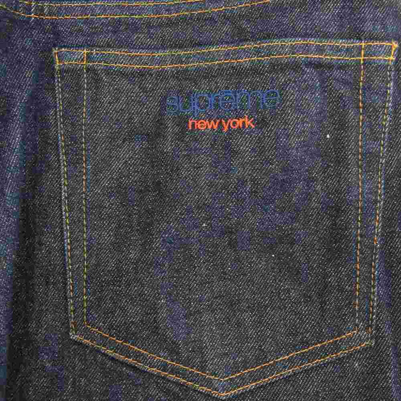 Supreme シュプリーム 22AW Baggy Jean 刺繍 ロゴ バギー ジーンズ デニム パンツ 30【中古】