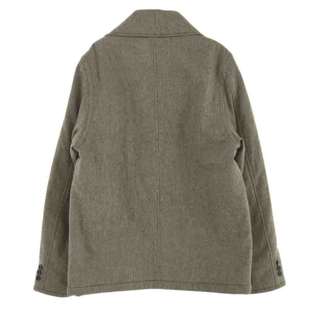 STUSSY ステューシー 裏地 カモ柄 キルティング ダブルブレスト Pコート グレー系 M【中古】