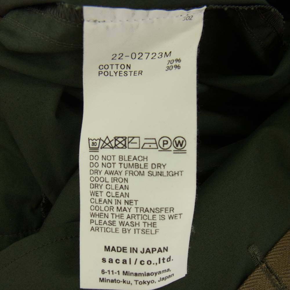 Sacai サカイ 22-02723M Cotton Weather Jumpsuits ジャンプ スーツ