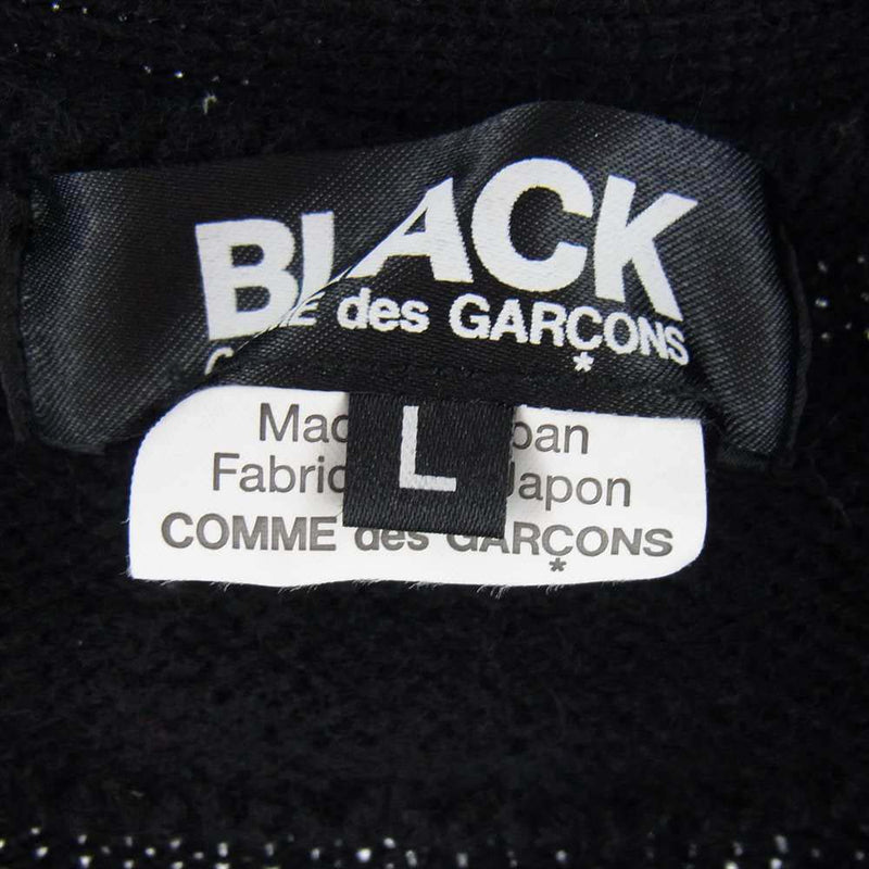 BLACK COMME des GARCONS ブラックコムデギャルソン 1F-N001 Layered Wool Cardigan レイヤード ウール カーディガン  ブラック系 L【中古】