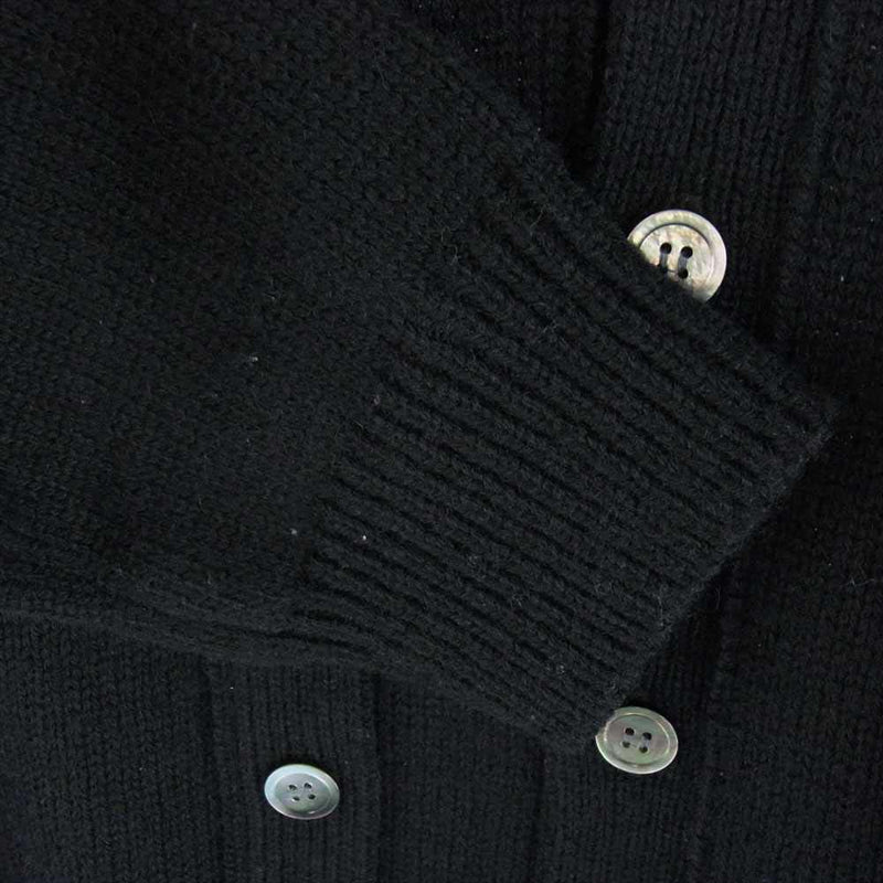 BLACK COMME des GARCONS ブラックコムデギャルソン 1F-N001 Layered Wool Cardigan レイヤード ウール カーディガン  ブラック系 L【中古】