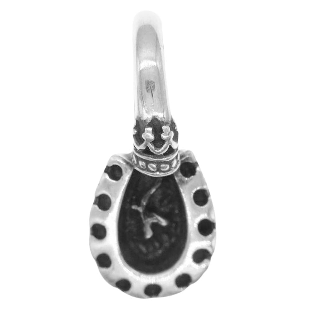 GODSIZE ゴッドサイズ HORSESHOE CROWN Pendant ホースシュー クラウン 蹄鉄 馬蹄 ペンダント トップ  シルバー系【中古】