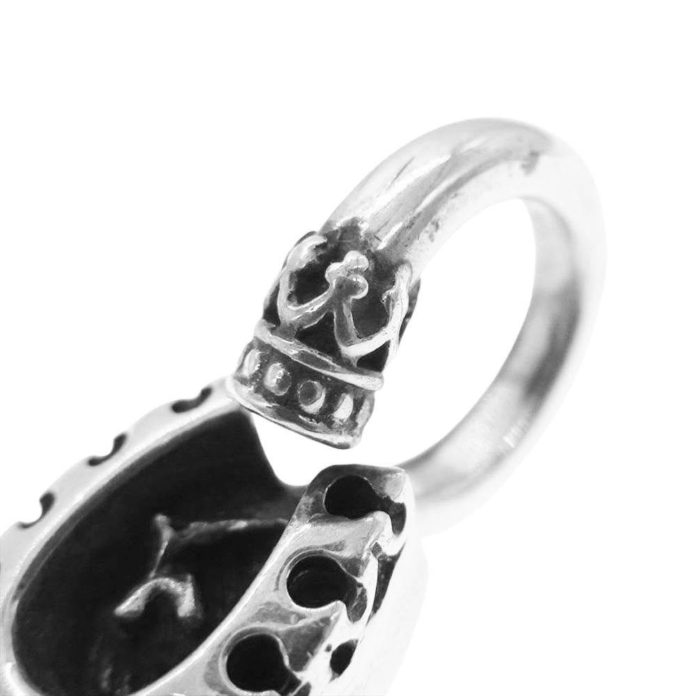 GODSIZE ゴッドサイズ HORSESHOE CROWN Pendant ホースシュー クラウン 蹄鉄 馬蹄 ペンダント トップ  シルバー系【中古】