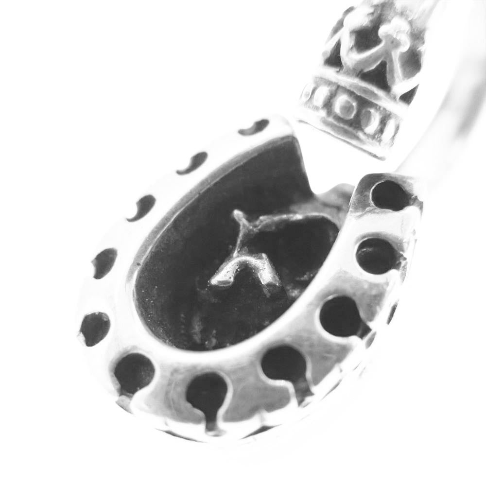 GODSIZE ゴッドサイズ HORSESHOE CROWN Pendant ホースシュー クラウン 蹄鉄 馬蹄 ペンダント トップ  シルバー系【中古】