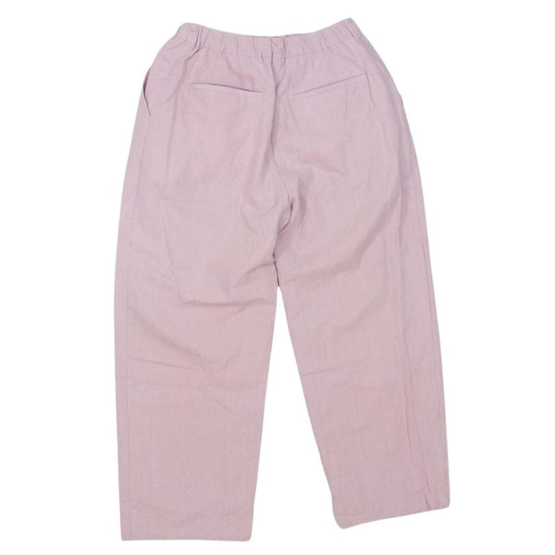 クラネ 23SS 14110-7092 BELTED LOOSE STRAIGHT PANTS ベルテッド ルーズ ストレート スラックスパンツ ピンク系 1【中古】